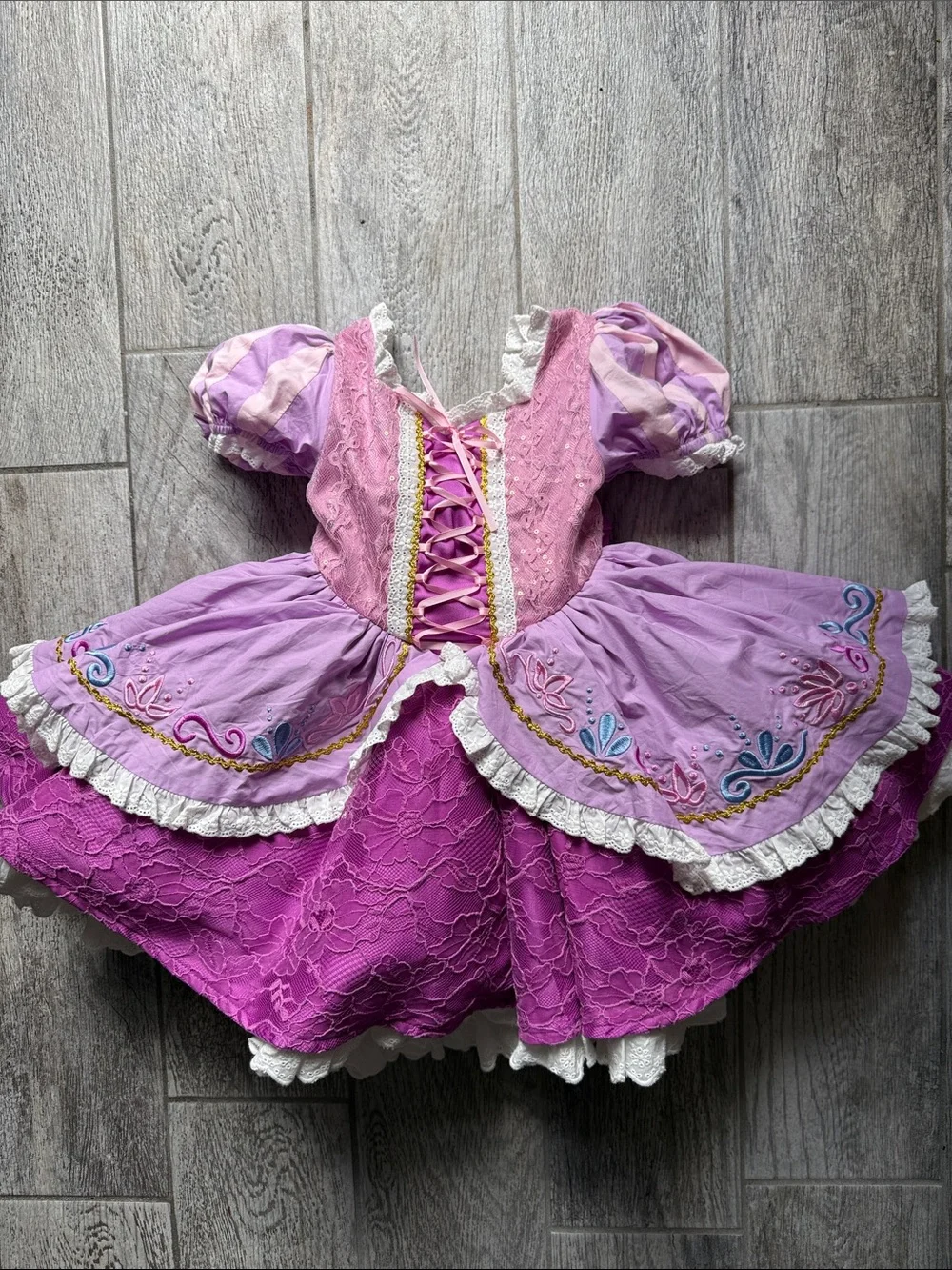 NWT-Bitty bundle of joy- Tangled Princess Dress-Up Costume for Kids